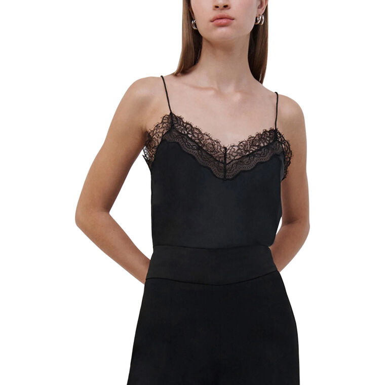 Erika Silk Lace-Trimmed Camisole image number null