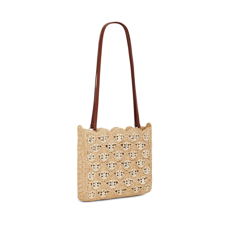 Raffia Disc Shoulder Bag image number null