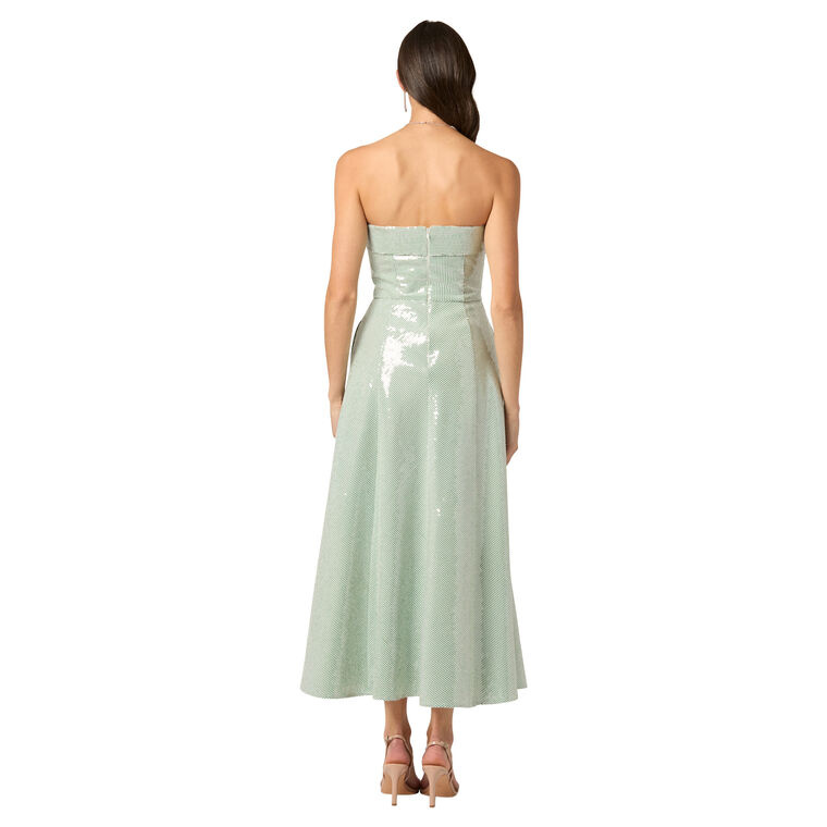 Kiara Strapless Sequin Midi Cocktail Dress image number null