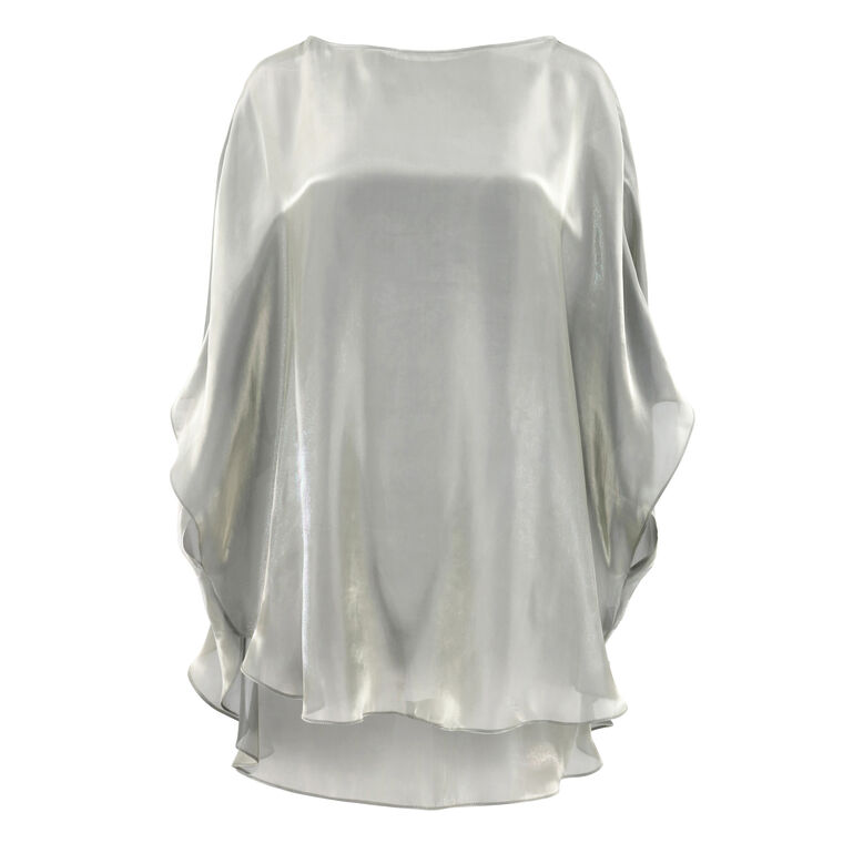 Metallic Organza Tunic Top image number null