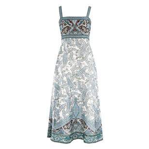Rye Sleeveless Paisley Midi Dress