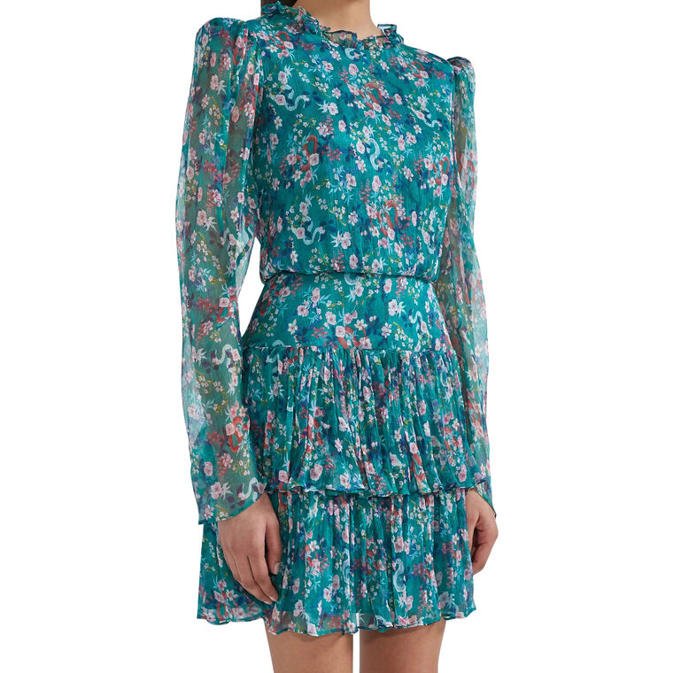 Ava B Long Sleeve Mini Dress image number null