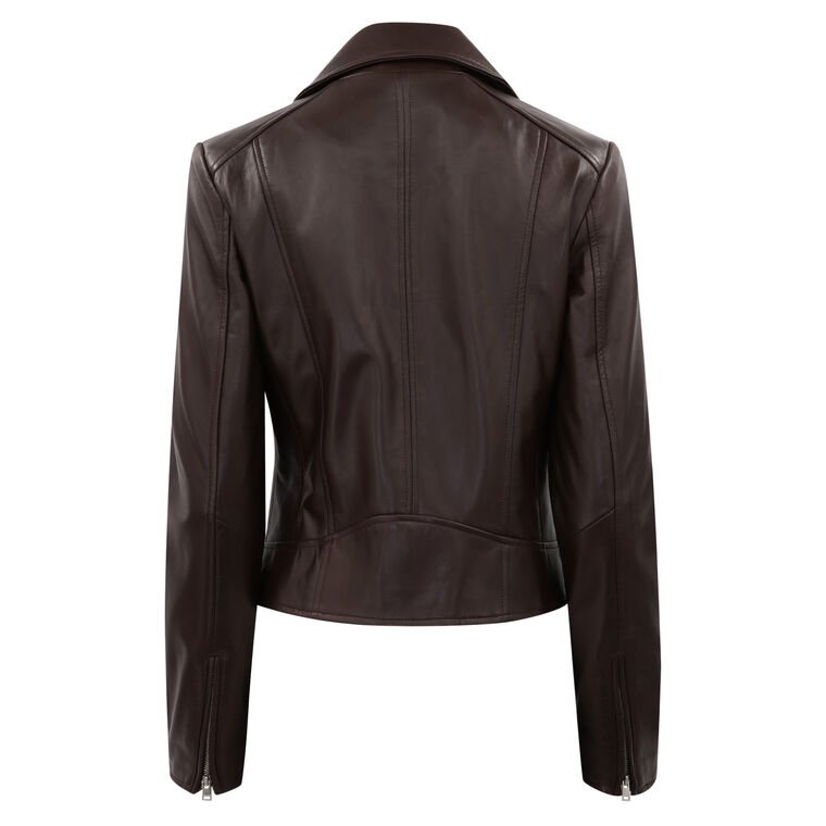 Kelsey Leather Biker Jacket image number null