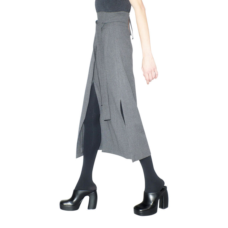 Stretch Flannel Skirt image number null