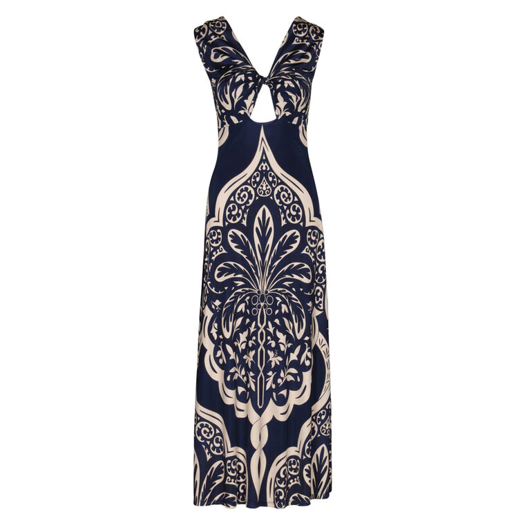 Voyage Reversible Sleeveless Ankle Dress image number null