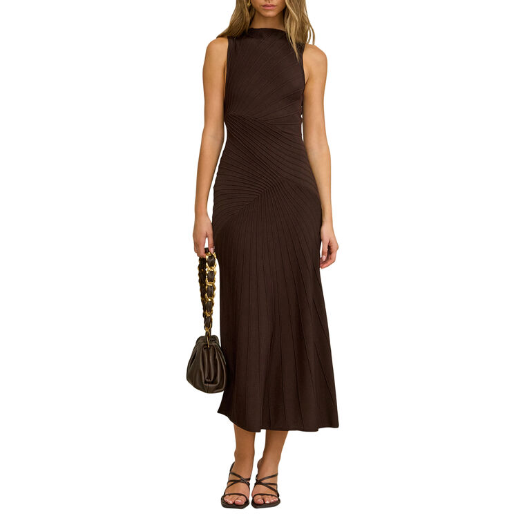 Fen Sleeveless High Neck Midi Dress image number null