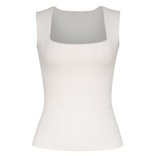 Sleeveless Square Neck Instasculpt Rib Top