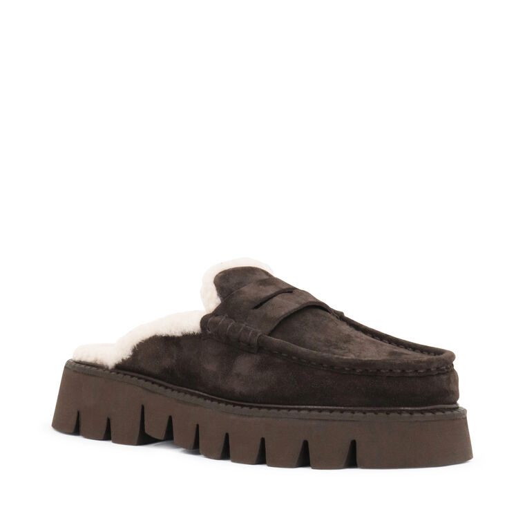 Savy Shearling Slide image number null