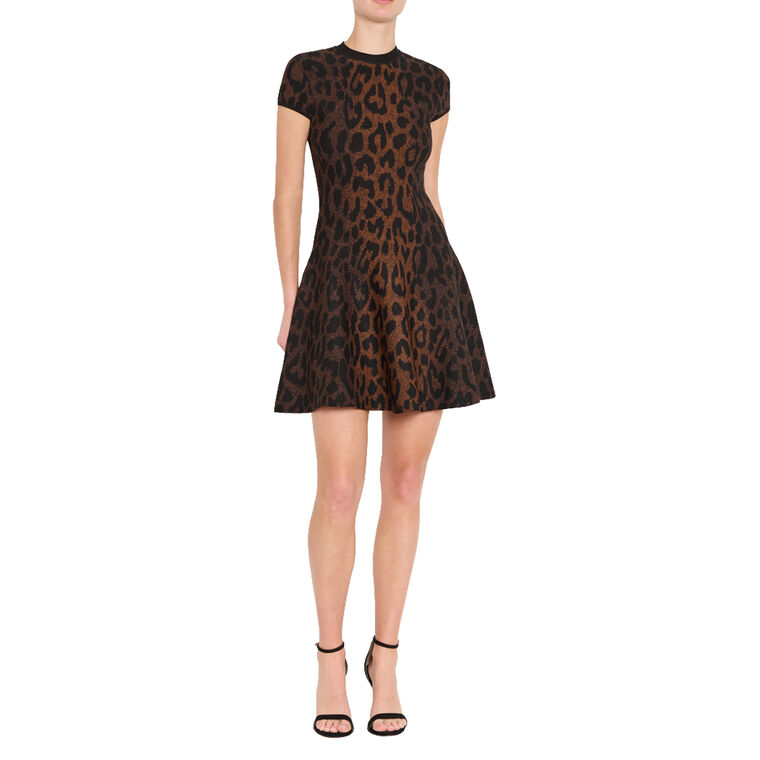 Honor Leopard Mini Dress image number null