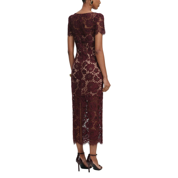 Floral Lace Midi Dress image number null