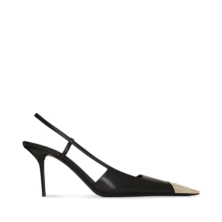 Jeanne 75mm Metal Cap Toe Slingback Pump image number null