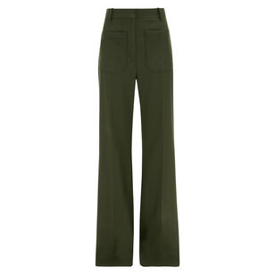 Alina High Rise Wide Leg Trousers With Patch Pockets