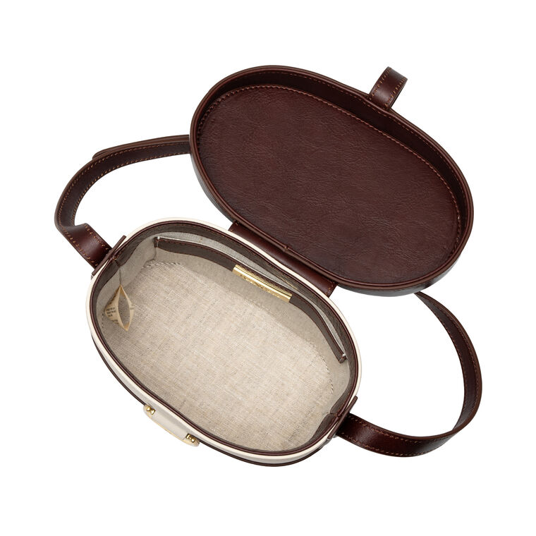 Upata Leather Canteen Crossbody Bag image number null