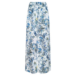 Lilian High-Rise Silk Wide-Leg Pant
