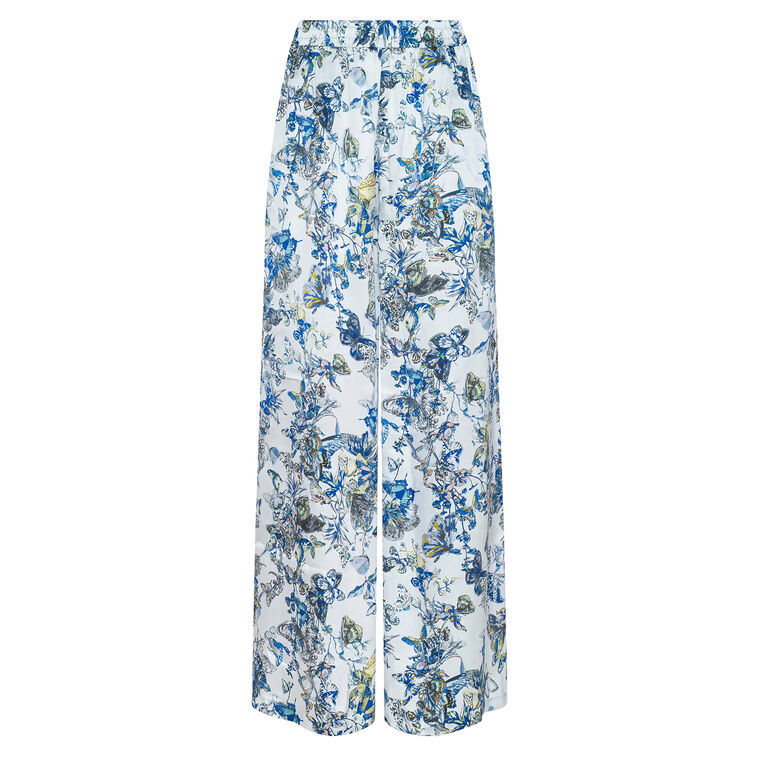 Lilian High-Rise Silk Wide-Leg Pant image number null