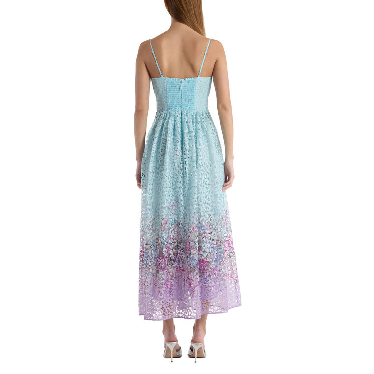 Leilani Sleeveless Ombre Lace Midi Dress image number null