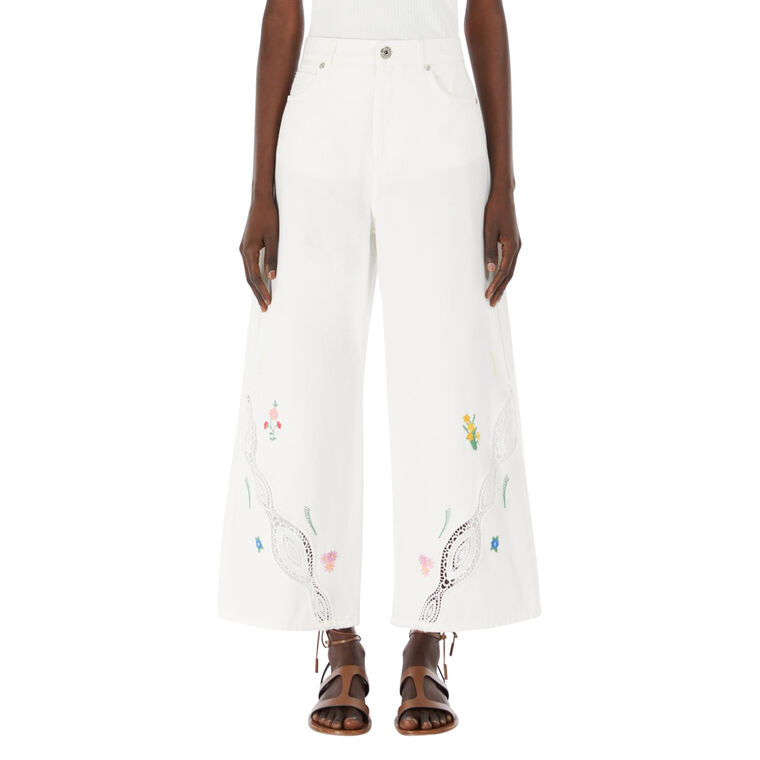 Lord Cropped Wide-Leg Trouser image number null