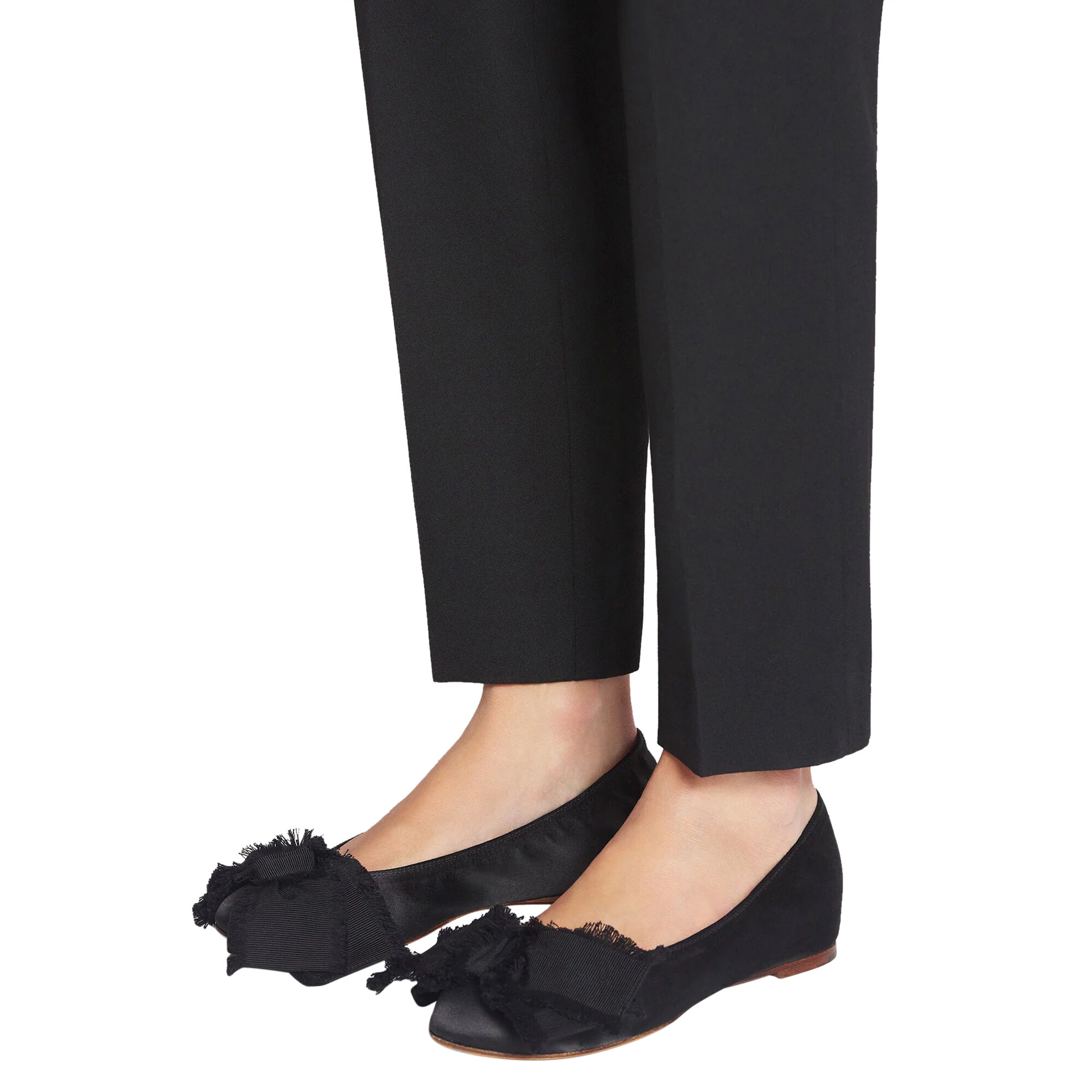 Satin Bow Ballerina Flat