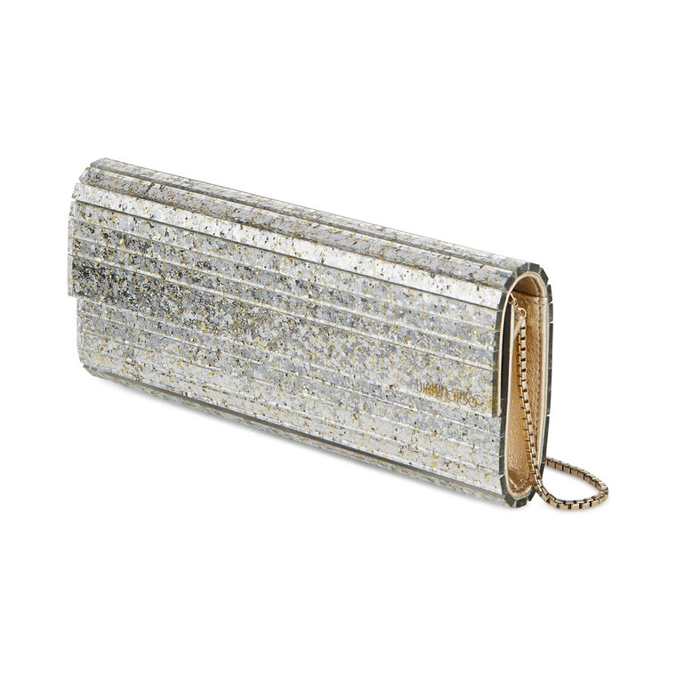 Sweetie Acrylic Glitter Clutch image number null