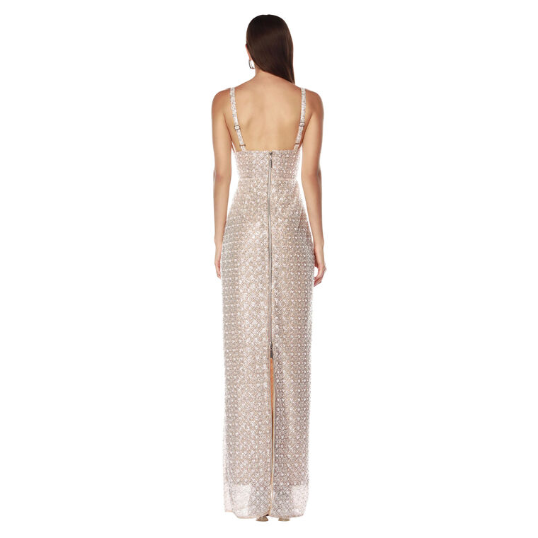 Allegra Sleeveless Sequin Maxi Dress image number null
