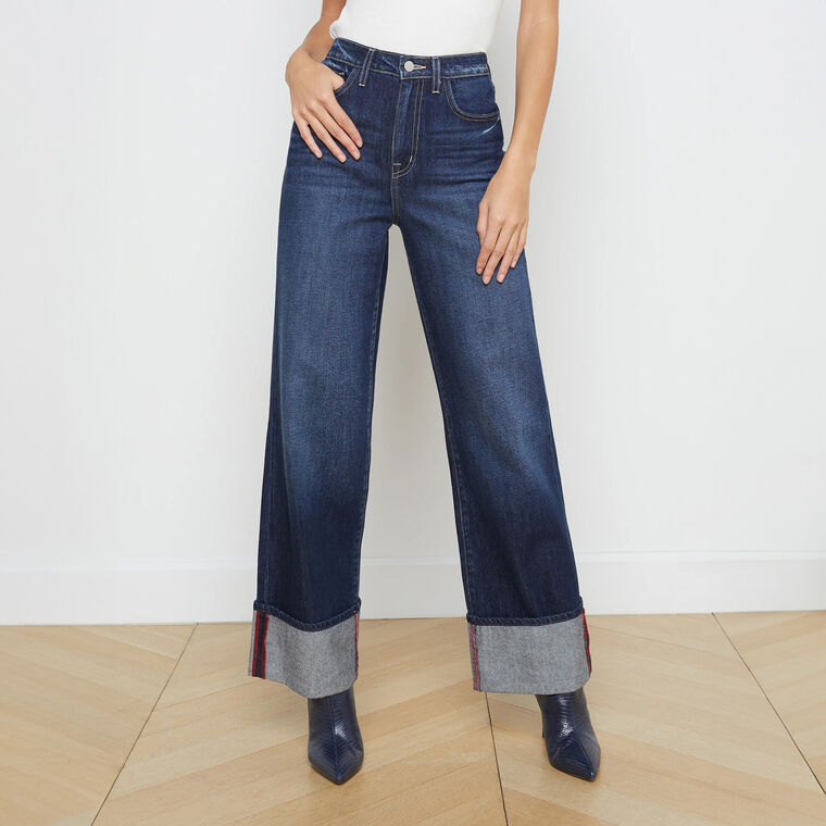Miley Ultra High Rise Cuffed Jean image number null