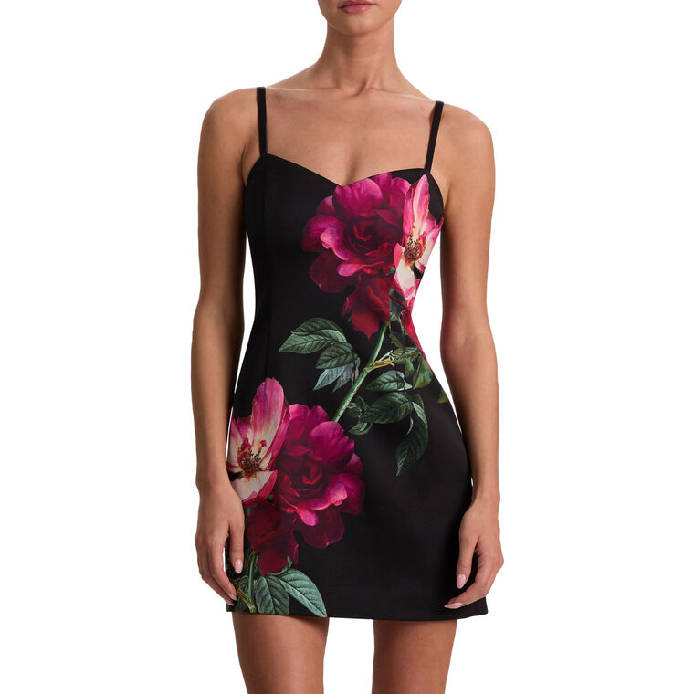 Nina Sweetheart Neckline Spaghetti Strap Mini Dress image number null