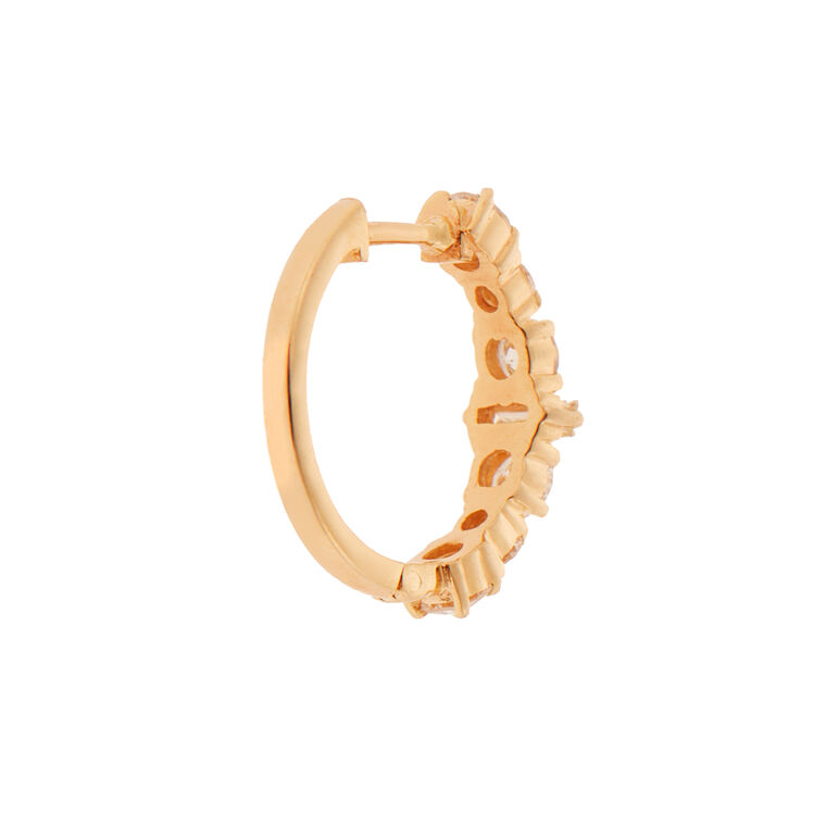 Diamond Rivulet Hoops image number null