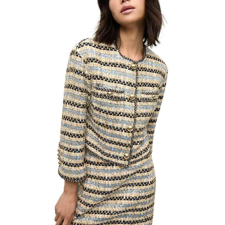 Sumira Metallic Tweed Jacket image number null