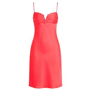 Ira Sleeveless Empire Waist Satin Mini Dress