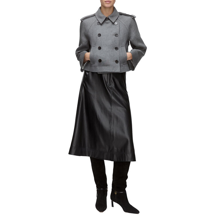 Conneley Cropped Trench Coat image number null