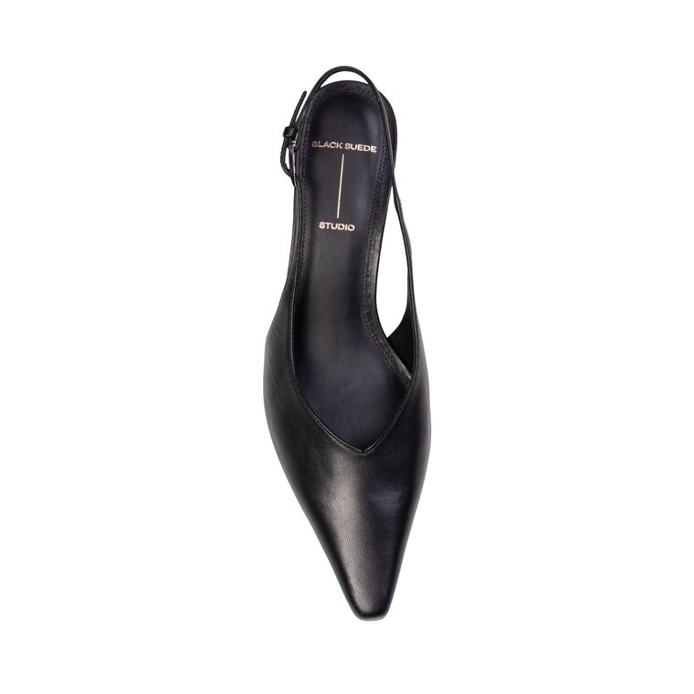 Lou 50mm Leather Slingback Pump image number null