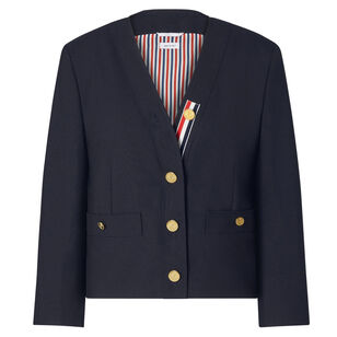 Hopsack Suiting Cardigan Jacket