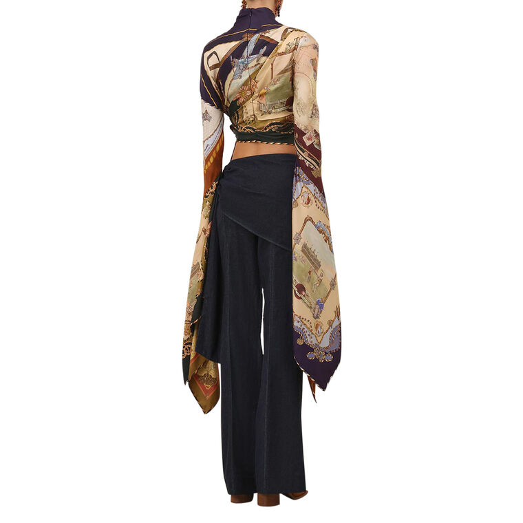 Valiant Draped Scarf Top image number null