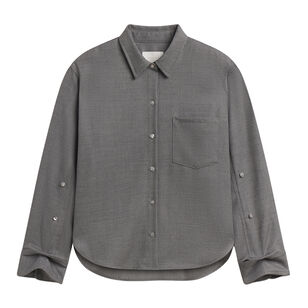 Kayla Shrunken Felted Wool Shirt