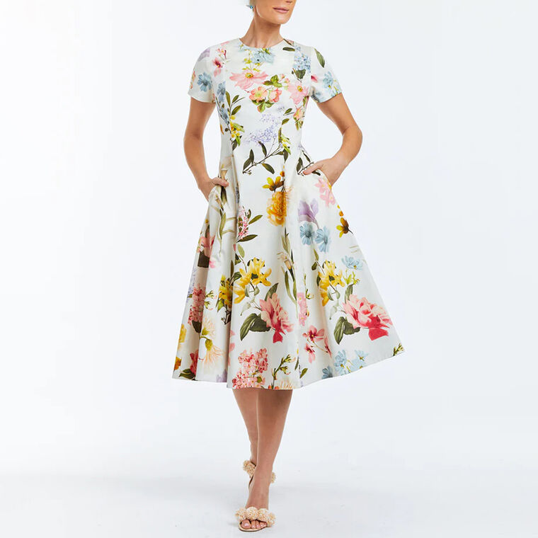 Lia Reversible Belted Midi Dress image number null