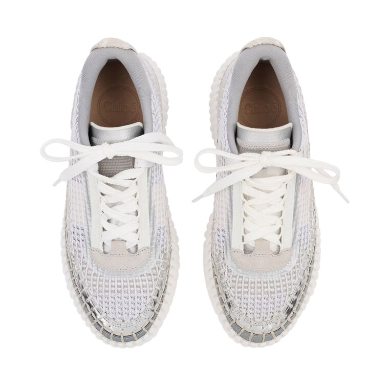 Nama Metallic Knit Mesh Sneaker image number null