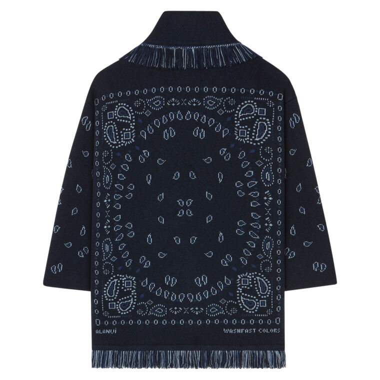 Bandana Jacquard Cashmere Cardigan image number null