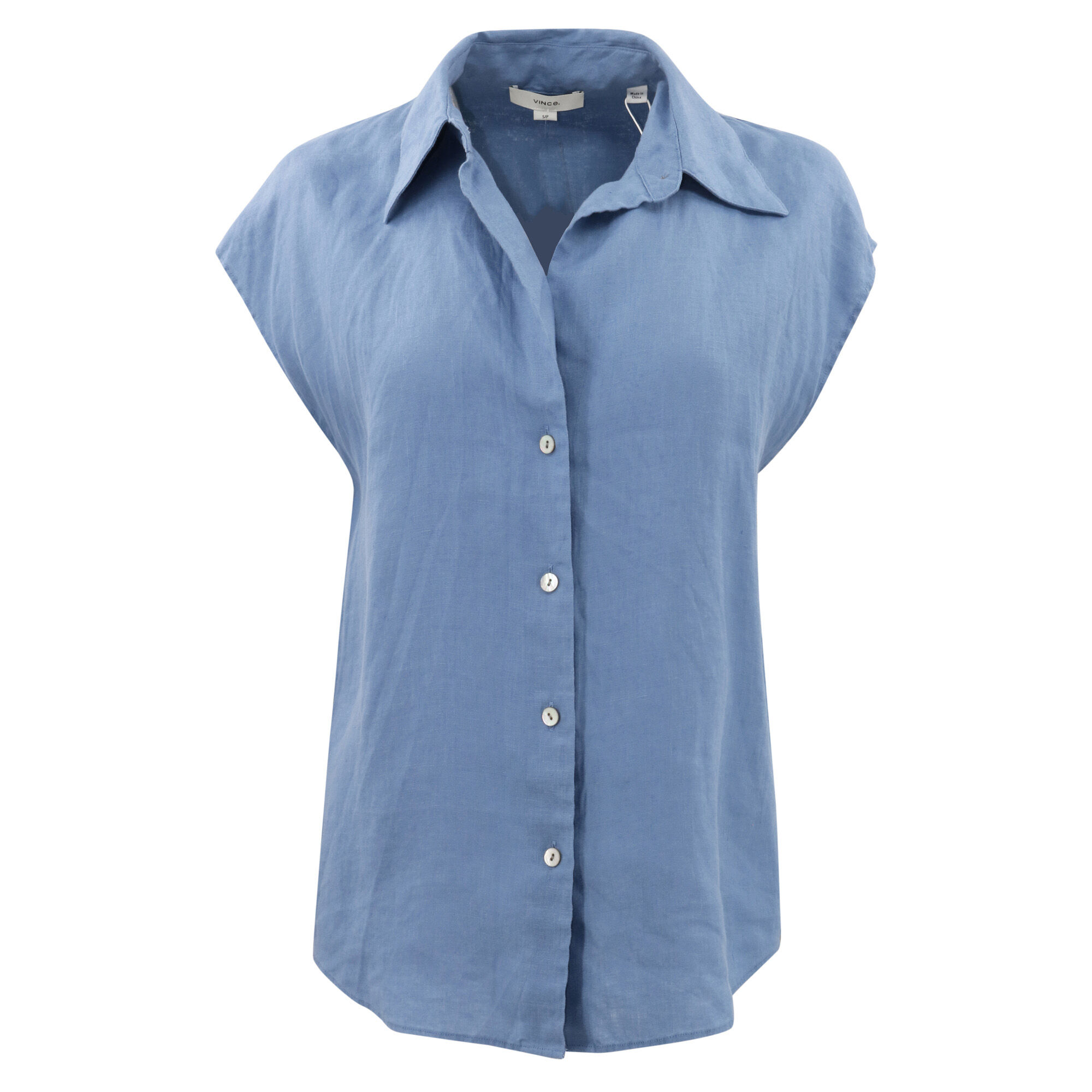 Vince Cap Sleeve Button Down Blouse | Tootsies