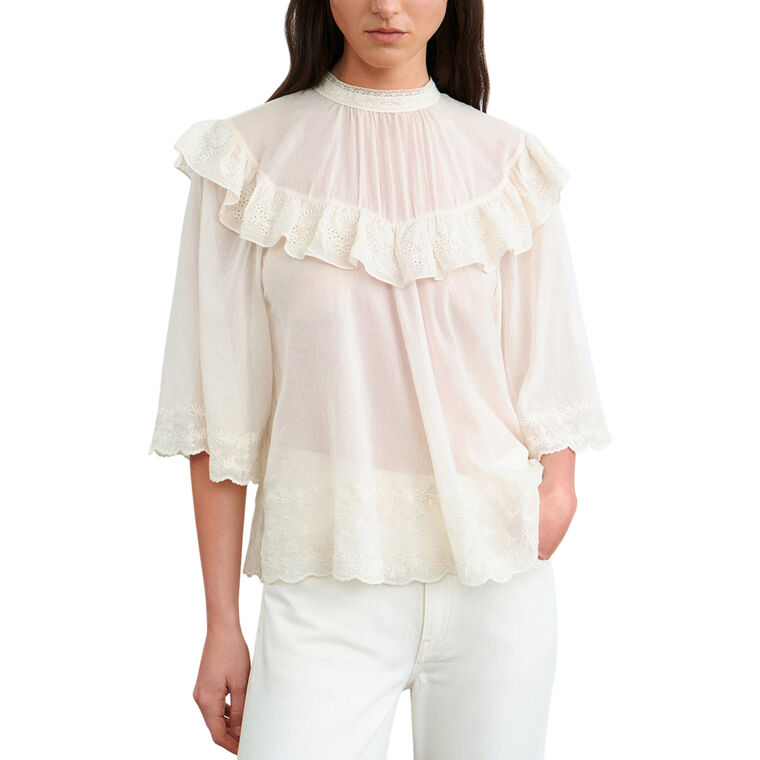 Alain Relaxed Pullover Blouse image number null