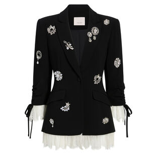 Crystal Brooch Roxie Blazer