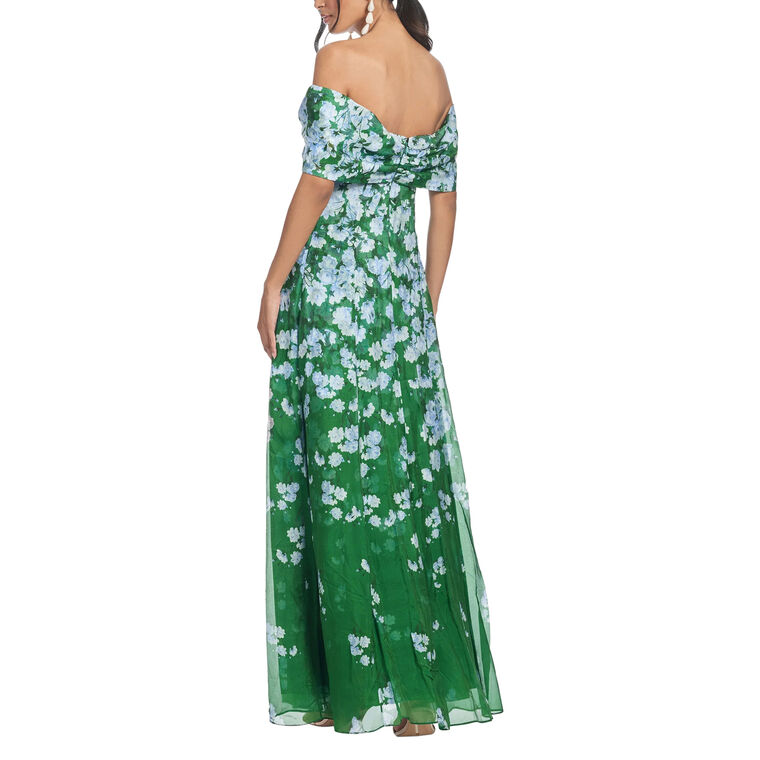 Kennedy Off-The-Shoulder Floral Gown image number null