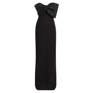 Minka Strapless Gown With Bow