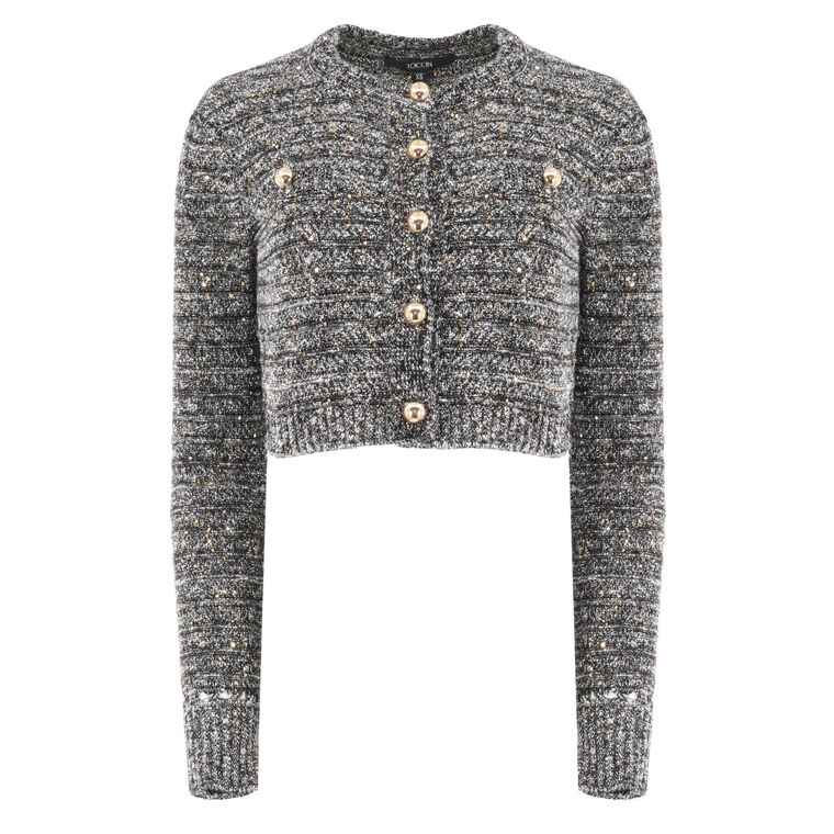 Miller Sequin Knit Cardigan image number null