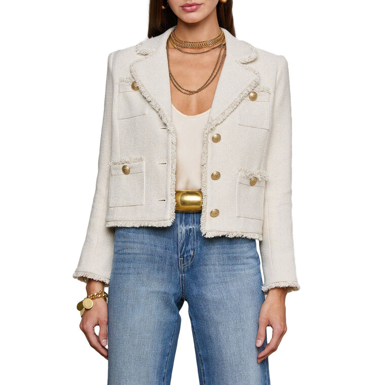 Slyvia Collared Tweed Jacket image number null
