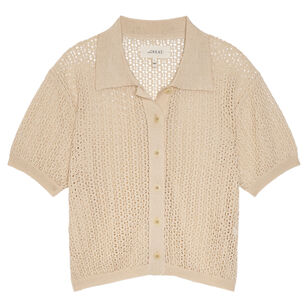 The Crochet Short Sleeve Polo