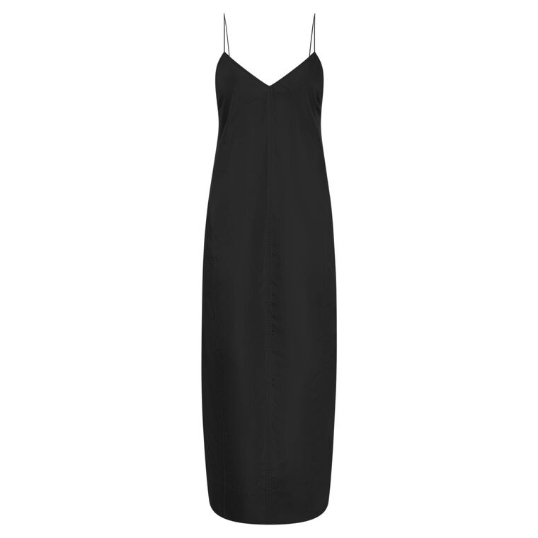 Paper Taffeta Cocoon Sleeveless Midi Dress image number null