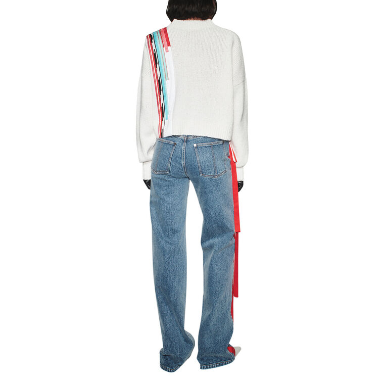 Kane Long Sleeve Stripe Detail Cropped Cardigan image number null