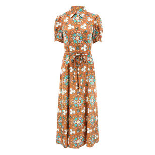 Vanessa-D Short Sleeve Midi Dress