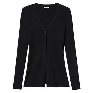 Rib Button Cardigan