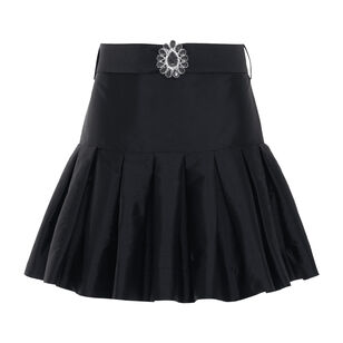 Taffeta Bloom Mini Skirt